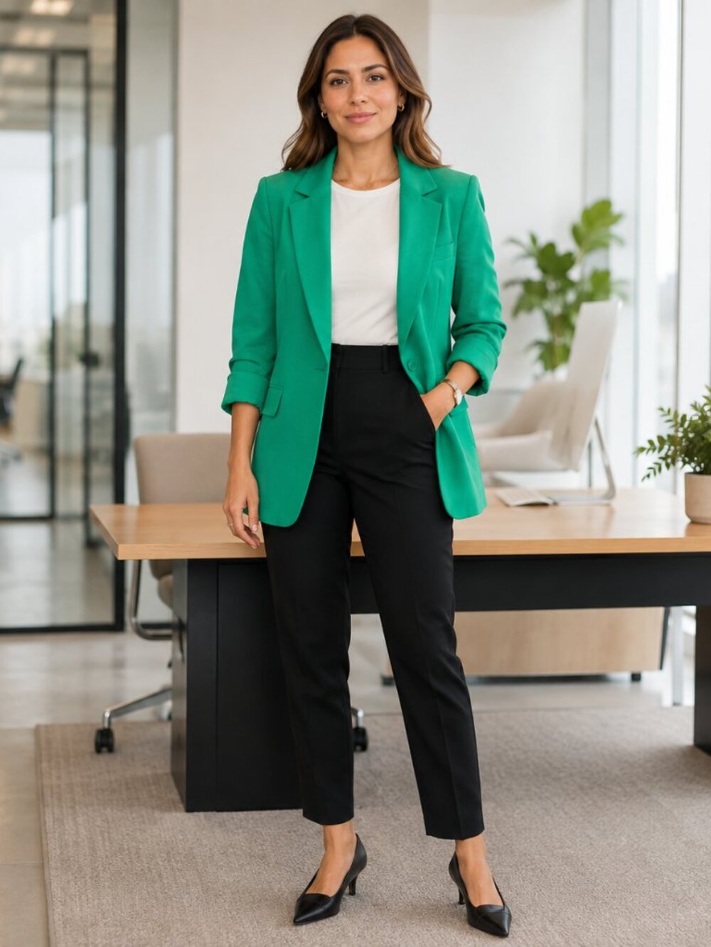 ONLY Kelly Green Blazer | EU 40 | Statement Blazer 💚